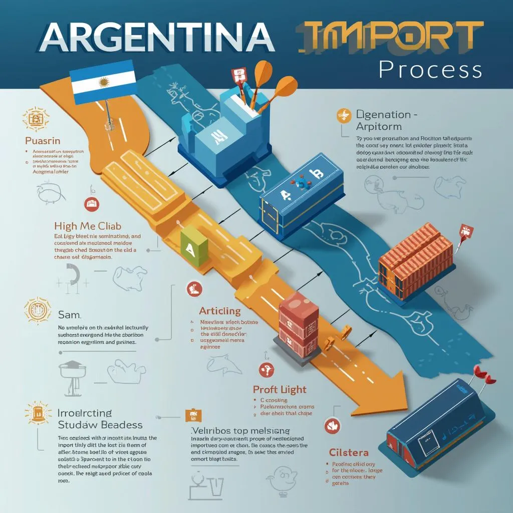 Infografika importního procesu
